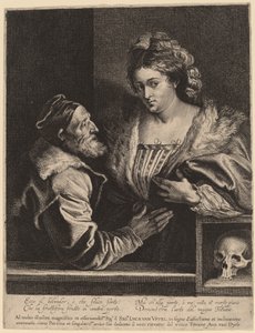 Tycjan i jego kochanka autorstwa Sir Anthony van Dyck and Lucas Emil Vorsterman after Titian