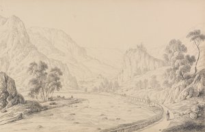 Album 30 widoków w Tyrolu i we Włoszech: między Brixen a Klausen - Tyrol, 27 października 1840 autorstwa Sir Charles D