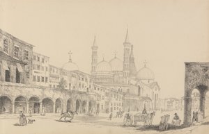 Album 30 widoków w Tyrolu i we Włoszech: Kościół św. Antonia - Padwa 3 listopada 1840 r.