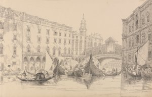 Album 30 widoków w Tyrolu i we Włoszech: Rialto - Wenecja 8 listopada 1840