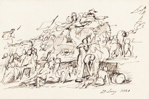 Scena bitwy autorstwa Sir David Wilkie