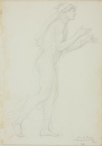 Studiuj dla pielgrzyma w Rzymie Róży autorstwa Sir Edward Burne Jones