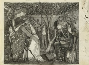 Pożegnanie Rycerza, 1858 autorstwa Sir Edward Coley Burne Jones