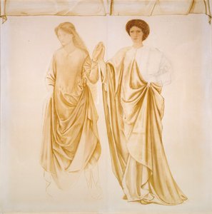 Dwie żony Jasona, przed 1872 r. autorstwa Sir Edward Coley Burne Jones