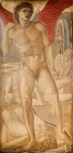 Tryptyk trojański - Studium dla miłości ujarzmiającej zapomnienie, 1875. autorstwa Sir Edward Coley Burne Jones