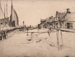 W porcie Volendam autorstwa Sir Frank Short