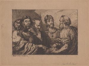 Pieniądze w hołdzie autorstwa Sir George Hayter