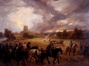 „Margaret Anjou wzięta do niewoli po bitwie pod Tewkesbury”, 1875. autorstwa Sir John Gilbert