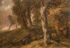 Studium Drzew, 1874. autorstwa Sir John Gilbert