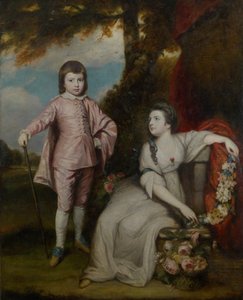 George Capel, wicehrabia Malden 1757-1839 i Lady Elizabeth Capel 1755-1834, 1768.