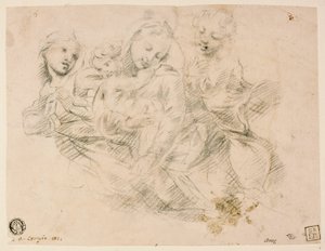 Madonna z Dzieciątkiem i dwoma aniołami autorstwa Sir Joshua Reynolds