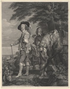Karol I z Anglii i książę Hamilton autorstwa Sir Robert Strange