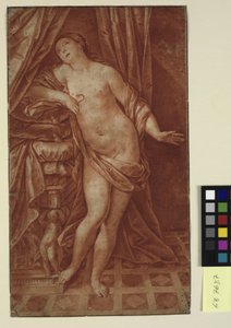 Śmierć Kleopatry według obrazu Guido Reni autorstwa Sir Robert Strange