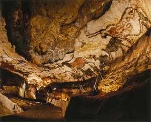 Mityczny jednorożec z Lascaux i inne malowidła z Lascaux wykonane ponad 17 000 lat temu.