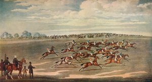 „Wyścigi Epsom”, XIX wiek autorstwa Smart and Hunt