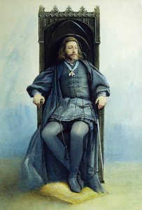 Wielki Książę Konstantin Konstantinowicz jako Hamlet w sztuce teatralnej Williama Szekspira w dniu 21 lutego 1899, 1899 autorstwa Sofia Ivanovna Kramskaya