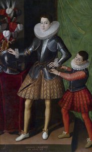 Giuliano Cesarini (młodszy) (1466-1510), wiek 14 lat - Portret Sofonisby Anguissola (ok. 1532-1625) - ok. 1586 - Olej na płótnie - 186x115 - Kolekcja prywatna autorstwa Sofonisba Anguissola