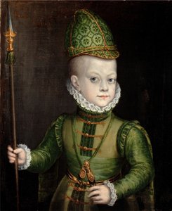 Portret chłopca na hiszpańskim dworze autorstwa Sofonisba Anguissola