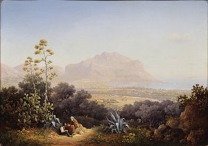 Widok Palermo, 1845 autorstwa Sokrat Maximovich Vorobyev