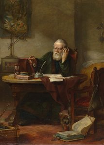 Szczegółowy opis: John Milton odwiedzający Galileo Galileo jako więzień inkwizycji par Hart, Solomon Alexander (1806-1881)