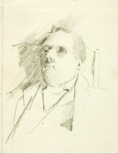 Studium portretu autorstwa Solon H. Borglum