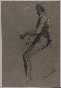 Studium pomnika jeździeckiego autorstwa Solon H. Borglum