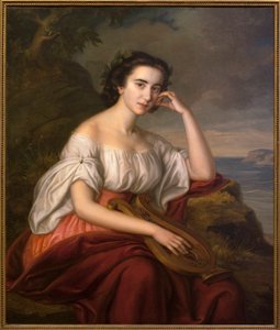 Safona. Obraz Somy Orlay Petrich (1822-1880), olej na płótnie, ok. 1860 r. Sztuka węgierska autorstwa Soma Orlay Petrich