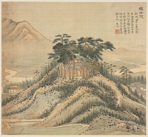 Klasztor Fushan autorstwa Song Xu