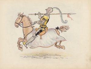 Ilustracja do Little Twin Dragons autorstwa S. Rosamond Praeger (kolorowa litografia)