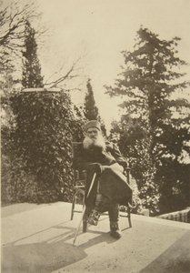 Rosyjski pisarz Lew Tołstoj, Gaspra, Krym, Rosja, 1902. autorstwa Sophia Andreevna Tolstaya