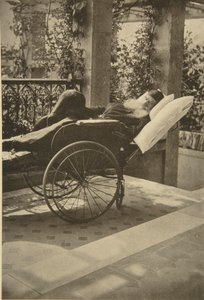 Rosyjski pisarz Lew Tołstoj odzyskuje siły w Gasprze, Krym, Rosja, 1902. autorstwa Sophia Andreevna Tolstaya