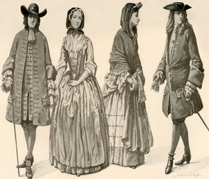 Odzież za panowania Karola II, Jakuba II, Wilhelma i Marii 1682-1700, 1903, 1937.
