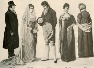 Odzież z lat 1800-1808, 1903, 1937.