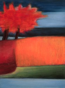 Turning Leaf, 2000 (pastel na papierze)