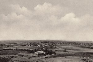 Panorama Bloemfontein (zdjęcie czarno-białe) autorstwa South African Photographer