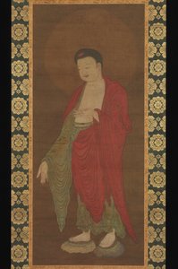 Budda Amitabha zstępujący ze swojej Czystej Krainy
