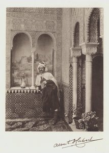 Albert F Calvert, Portret i podpis (kolor lito) autorstwa Spanish Photographer
