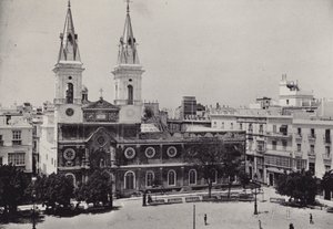 Kadyks: Plac Konstytucji (zdjęcie czarno-białe)