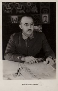 Francisco Franco (zdjęcie czarno-białe) autorstwa Spanish Photographer