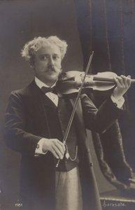 Portret Pabla de Sarasate autorstwa Spanish Photographer