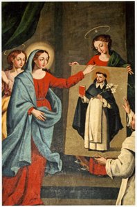 Święty przedstawiający portret św. Dominika Dziewicy Maryi (patrz także 308139)