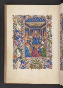 Dodaj MS 50004 f.53v Chrystus wśród lekarzy, z „Księgi godzin” (tusz, kolor i złoto na welinie) autorstwa Spanish School