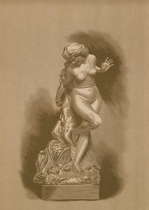 Andromeda wystawiona na pożarcie przez potwora. autorstwa Spanish School