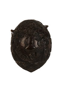 Rzeźbiony niedźwiedź kokosowy w kolbie, hiszpański kolonialny, ok. 1800 (kokos) autorstwa Spanish School
