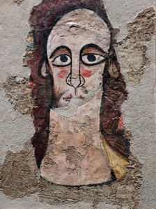 Chrystus Pantokrator. XII wiek (fresk) autorstwa Spanish School