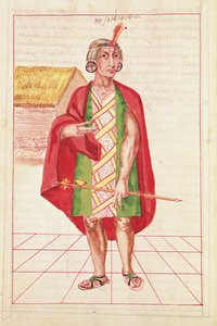 Ilustracja z „Historii i królewskiej genealogii królów Inków z Peru, ich czynów, zwyczajów, strojów i sposobu rządzenia”, znanego jako Kodeks Murua autorstwa Spanish School