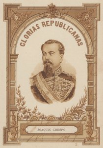 Joaquin Crespo, wenezuelski polityk i żołnierz autorstwa Spanish School