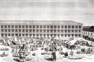 Dom Portali, Plaza de Simon Bolivar, dawniej Plaza de la Constitución, Bogota, Kolumbia autorstwa Spanish School