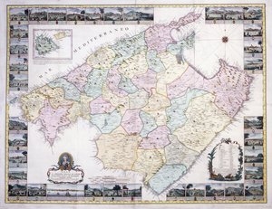 Mapa wyspy Majorka, 1785