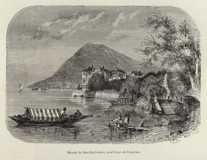 Monte San Salvatore nad jeziorem Lugano autorstwa Spanish School